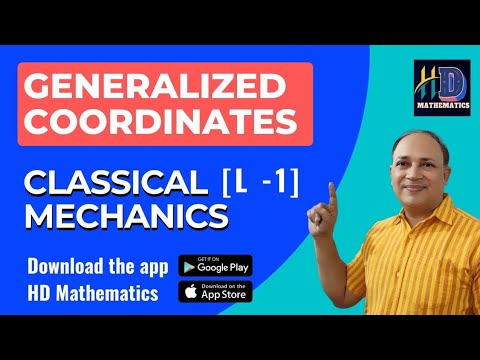 Generalised coordinates in classical mechanics ||analytical dynamics in hindi Msc mathematics Hd sir