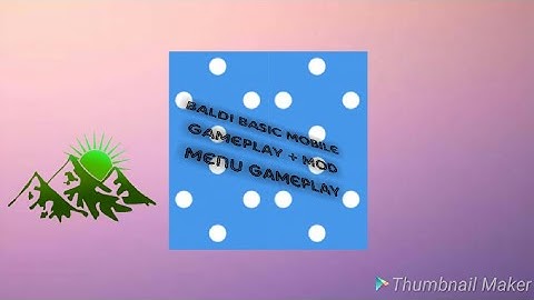 Baldi Basic Android Gameplay + Mod Menu By Null Zerep