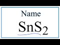 Naming and Charges of Tin Compounds
