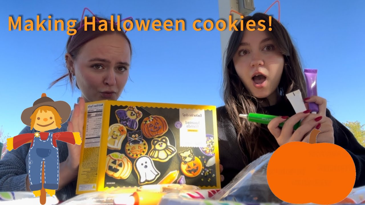 We will figure out: decorating Halloween cookies and yap 