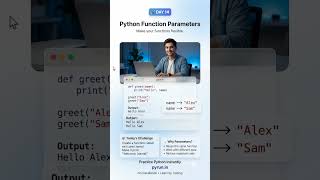 Python Function Parameters Explained in 30 Seconds 🚀 | Day 14 #Shorts #pythonchallenge