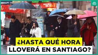 ¿Hasta qué hora lloverá? El pronóstico del tiempo en Santiago