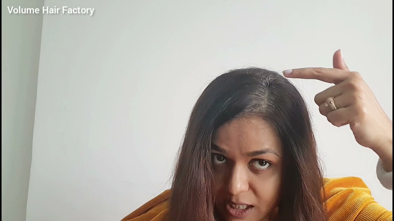 Cover your gray hair with VHF Silk Topper & Loreal instant root touch up, check out 