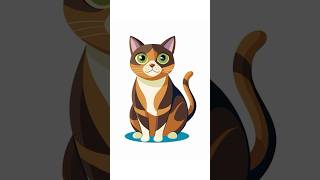 How to draw a gray cat, #howtodraw, #youtubekids