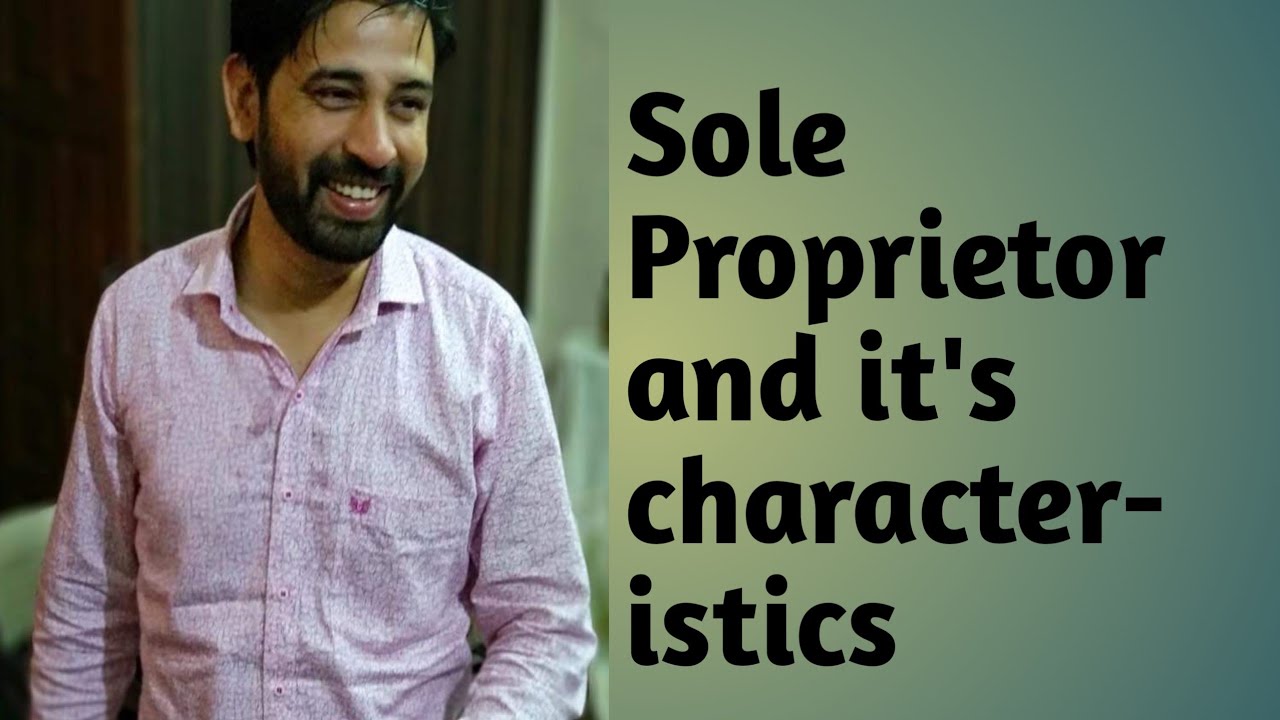 Class 11th, sole proprietor and it's characteristics in hindi YouTube