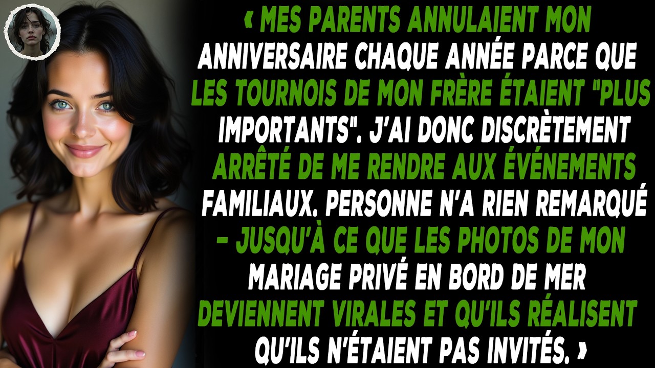 Mes parents annulaient mon anniversaire chaque année parce que les tournois de mon frère étaient...