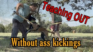 How to teach an “out” for bitework without the ass kicking.