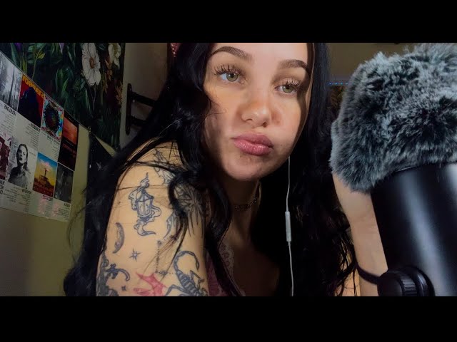 asmr mic scratching & mouth sounds🎙️💋
