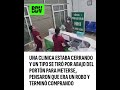 Una clínica está cerrando y un tipo se tiró POR DEBAJO DEL PORTÓN para meterse