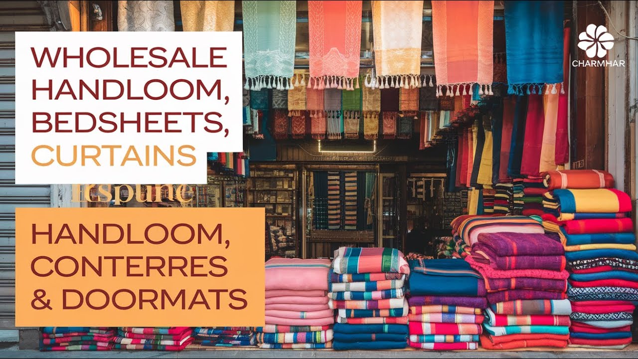 Charminar Wholesale Blanket Bedsheet Handloom Curtains Doormat