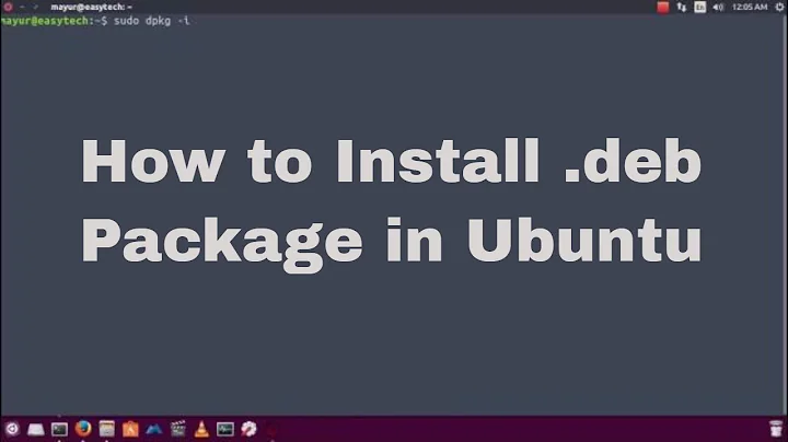 How to install package in Ubuntu using command line.