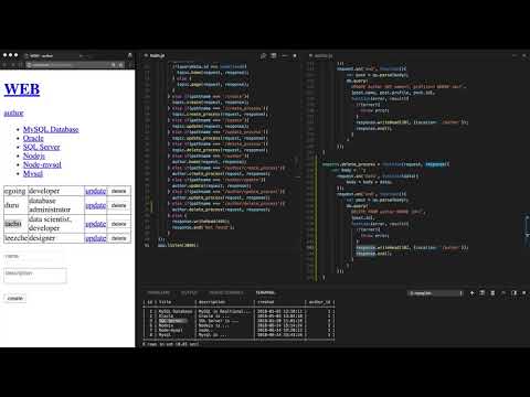 Node.js & MySQL - 19. Implementing the Author Deletion Function