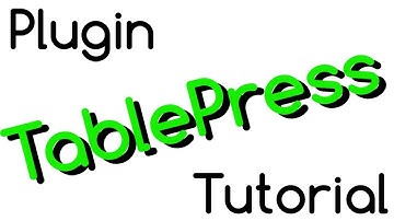 Como usar el plugin TablePress de WordPress - Tutorial español