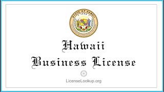 hawaii business license