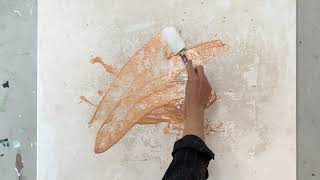 Abstrakt Malen - Schritt für Schritt - Acryl Technik  Große Leinwand