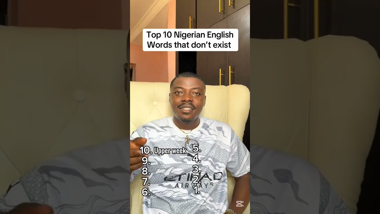 Words 🇳🇬Nigerians use that does not actually exist in the English dictionary 📚