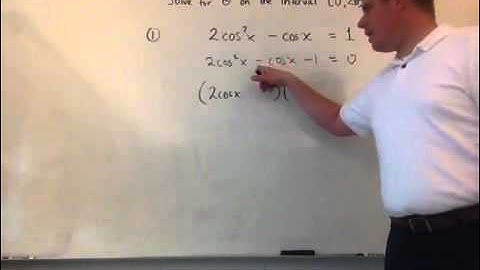 Solving a trig function using factoring
