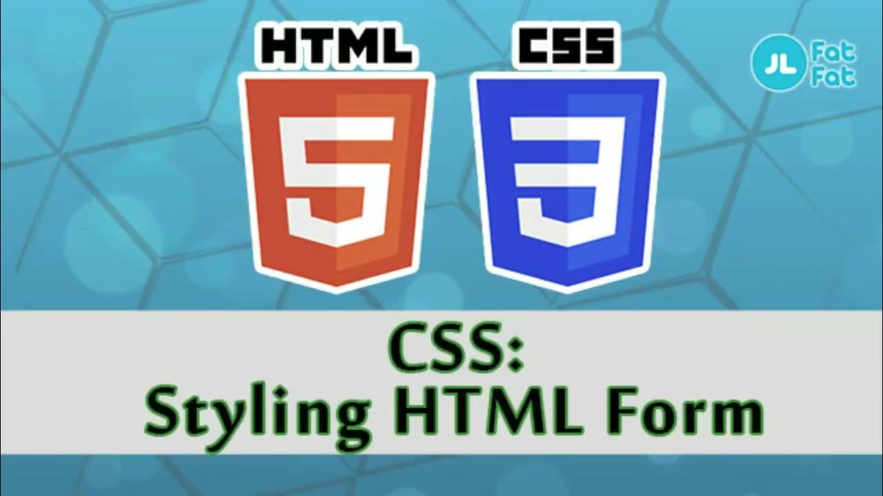 CSS Styling HTML Form - CSS #6 - YouTube