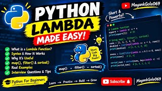 Information Python Lambda Functions Made EASY! 🐍🔥 | Learn Lambda in 15 Minutes...  Guide