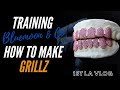 Training Bluemoon & Co. How To Make Custom Grillz (1st Vlog in LA)