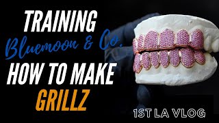 Training Bluemoon & Co. How To Make Custom Grillz (1st Vlog in LA)