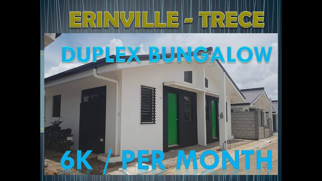 ERINVILLE TRECE DUPLEX HOUSE FOR ONLY P6K/MONTH YouTube