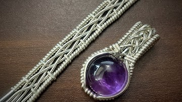 Wire Wrapping Tutorial: Celtic Weave With Coiled Borders