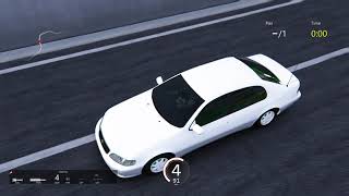 Assetto Corsa - 1991 Toyota Aristo 3.0V turbo 2JZ [Lexus GS300] (Shuto Expressway) *Raw video*