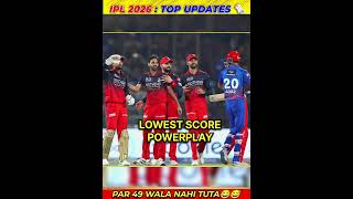 RCB vs DC Match Records | Kohli Milestone | IPL History Moments #ipl2026 #shortsfeed