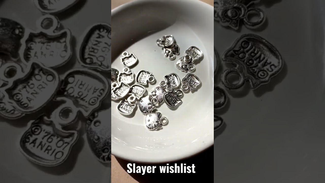 Silver hello kitty charms ASMR 🌟 