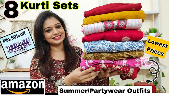 Huge 8 Amazon Summer Kurti/ Kurta Set Haul| New Cotton,Partywear,Co-ords| Amazon Haul |Sale is Live