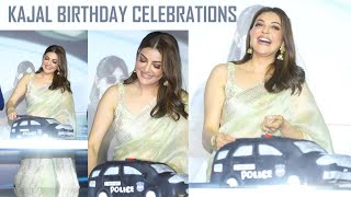 Kajal Birthday Celebrations At Satyabhama Movie First Look Launch Kajal Aggarwal Political Fire