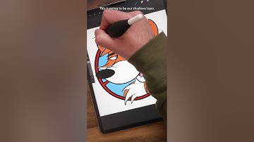 Procreate Tips #21: Adding Shadows & Highlights #shorts