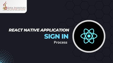React Native Chat Application | Sign In Page | Java Institute