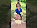 The weirdest way to eat Noodles #funny