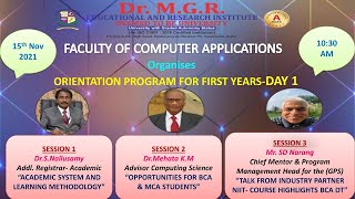 DAY-1-ORIENTATION PROGRAM FOR FIRST YEARS