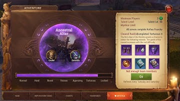 CoL - Mystica Torturous 2 - Ancestral Altar - First Boss (Healer View)