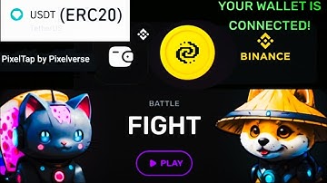 Connect your Wallet | USDT ERC 20 | Pixeltab By pixelverse | Tap to earn