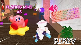 Kirby Destroys Teamers In Mm2 Gameplay Keyboard Asmr