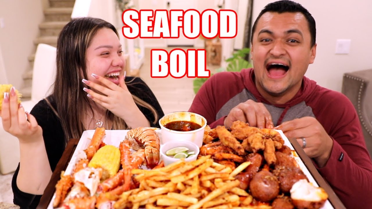 SEAFOOD BOIL MUKBANG WITH WIFE MAYRATOUCHOFGLAM