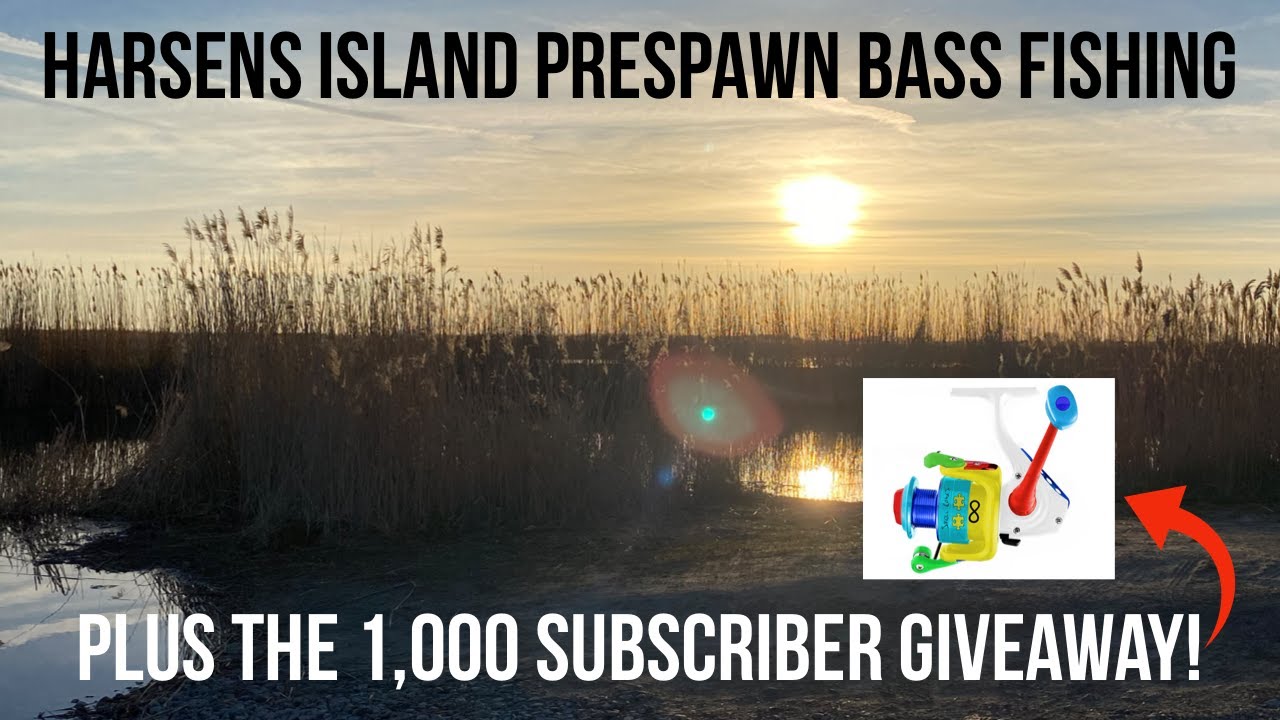 Lake Saint Clair Harsens Island Prespawn Bass Fishing 2022 and the 1,000 Subscriber GIVEAWAY!