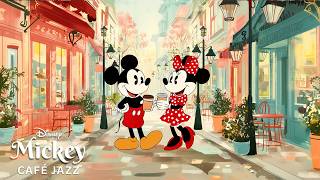 Disney jazz coffee shop | Relaxing stroll through the streets with Mickey and Minnie screenshot 4