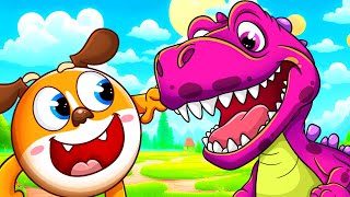 A Day in Dinosaur World 🦖 T-Rex is Coming | DooDoo & Friends - Kids Songs