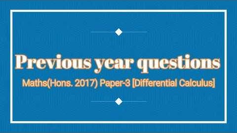 Differential Calculus||B.Sc Part-2 LNMU|| Paper 3|| important for 2023 @alienstalk21