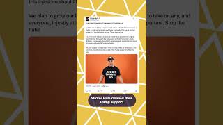 Sticker Mule appears to have cleared its Instagram account of any political support👀 #trump #sticker