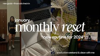 JANUARY 2024 MONTHLY RESET | financial wellness, plans for purchasing a home, & goal setting