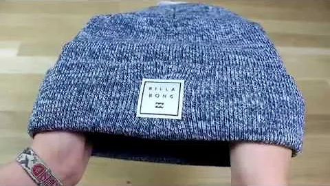 Billabong Stacked Heather Beanie in Dark Blue