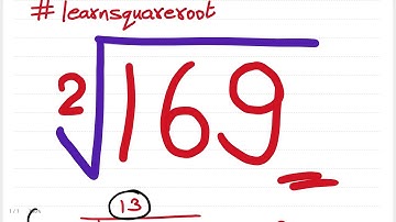 Square root of 169