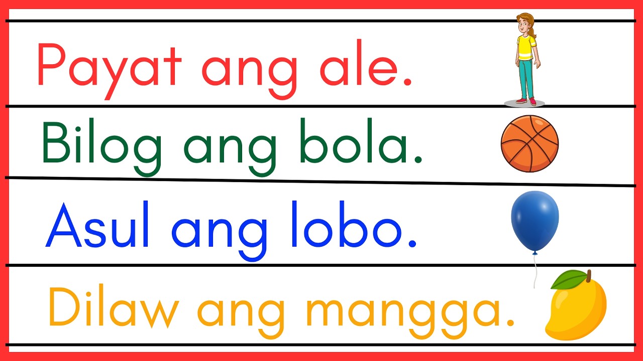Magsanay Bumasa! -- Mga Pangungusap na May Pang-uri --- Hakbang sa Pagbasa -- Phonics