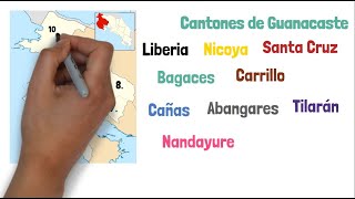 Provincias y CANTONES de Costa Rica (84 Cantones del país)